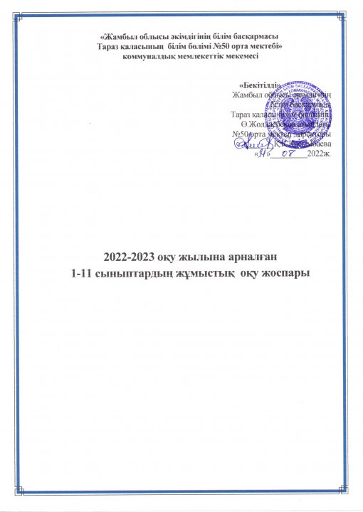 РУП 2022-2023ж І жарты жыл